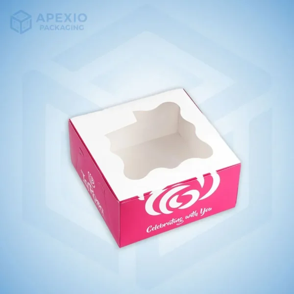 Pink Bakery Boxes with Window