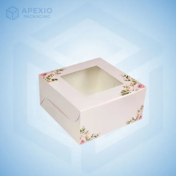 White Bakery Boxes with Window