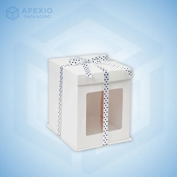 White Bakery Boxes with Window