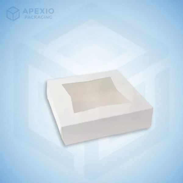 White Bakery Boxes with Window