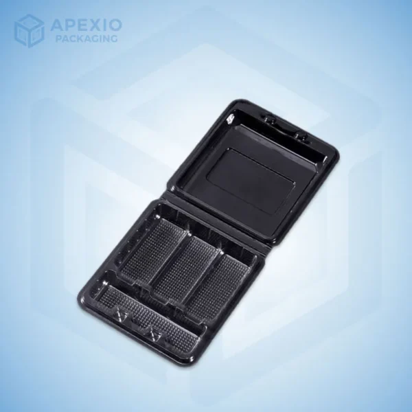 Black Clamshell Box (Custom Clamshell Takeout Boxes)