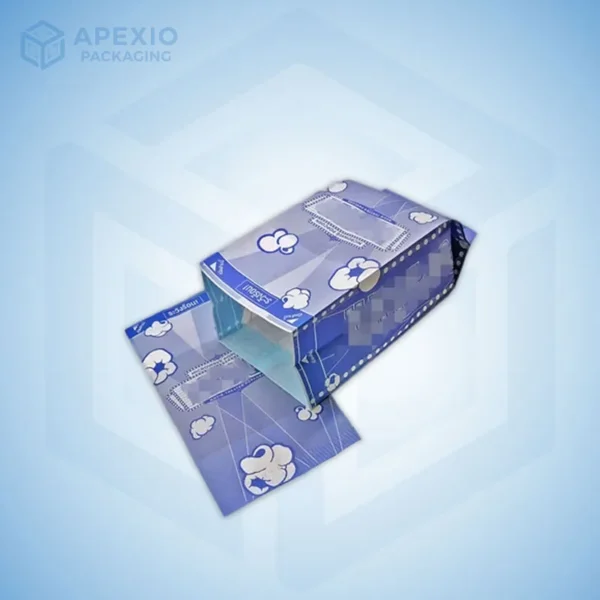 Custom Blue Popcorn Bags