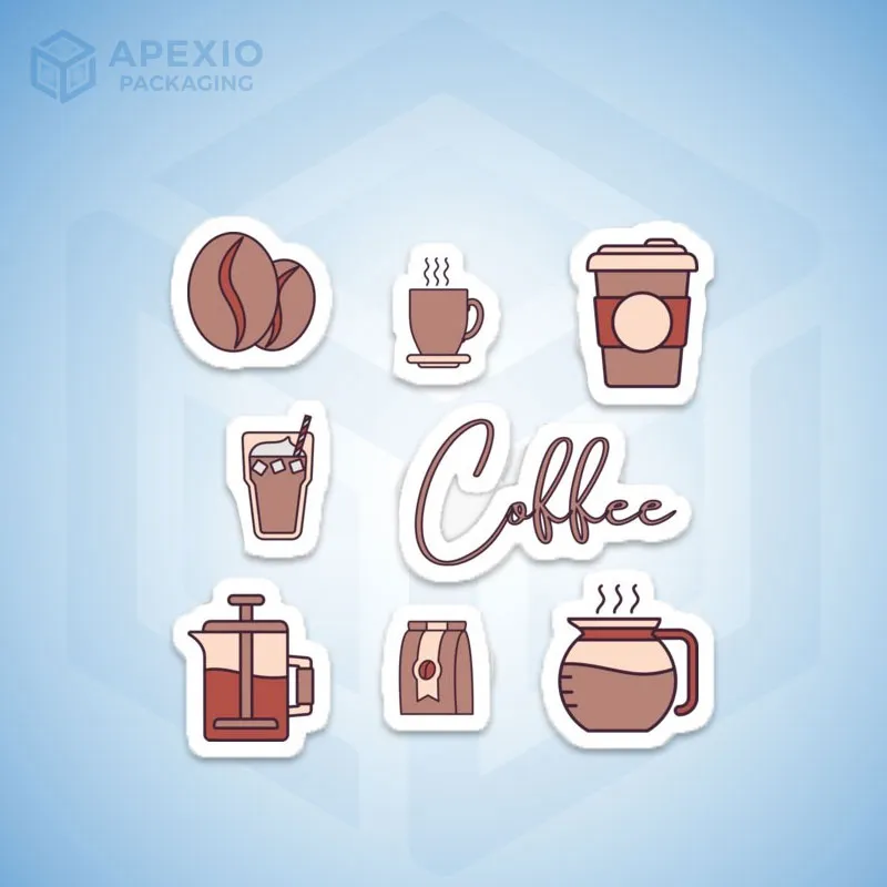 Custom Coffee Stickers