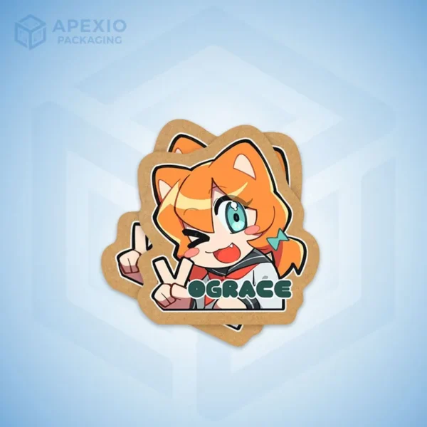 Custom Kraft Paper Stickers