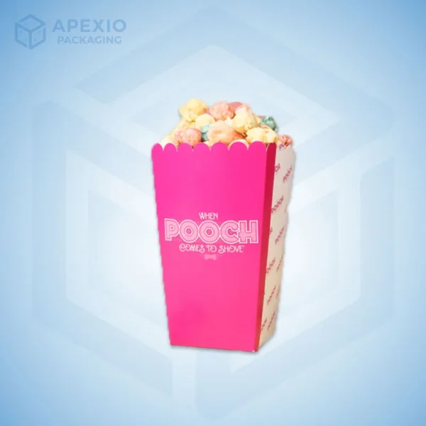 Custom Pink Popcorn Boxes