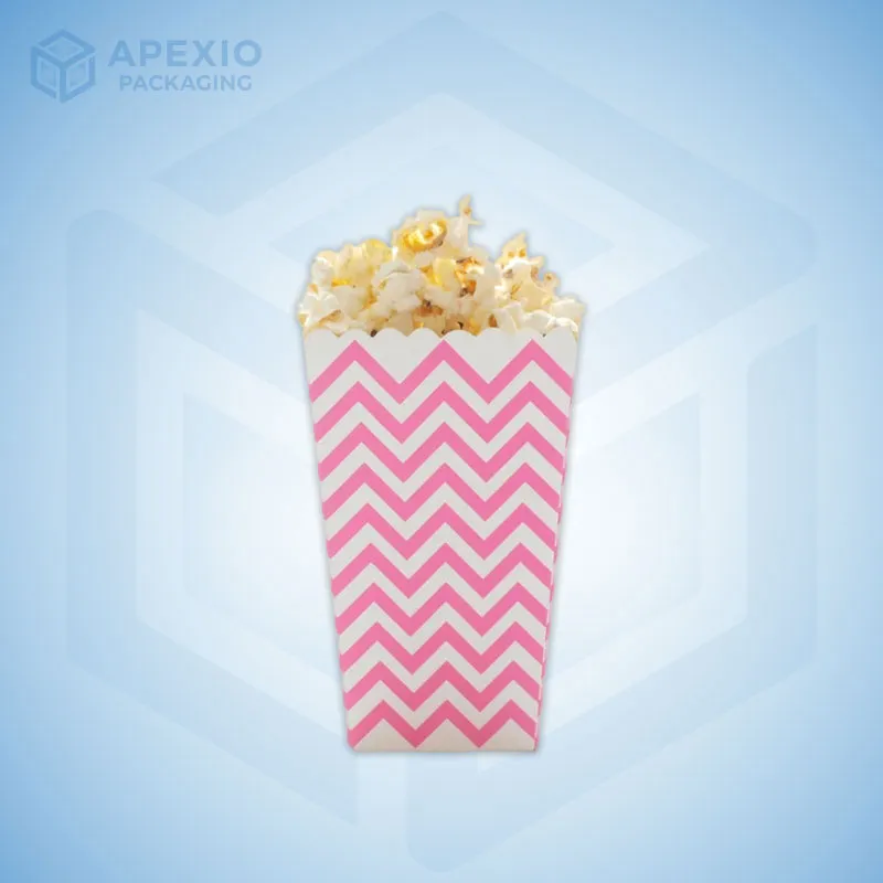 Custom Pink Popcorn Boxes