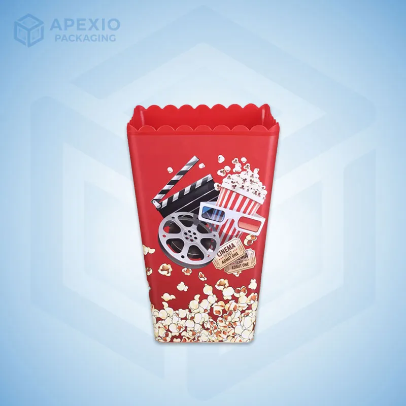 Custom Plastic Popcorn Boxes