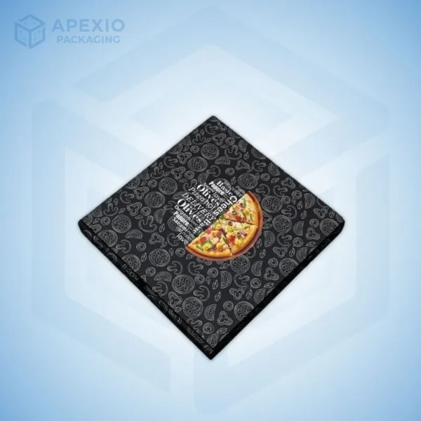 Black Pizza Box