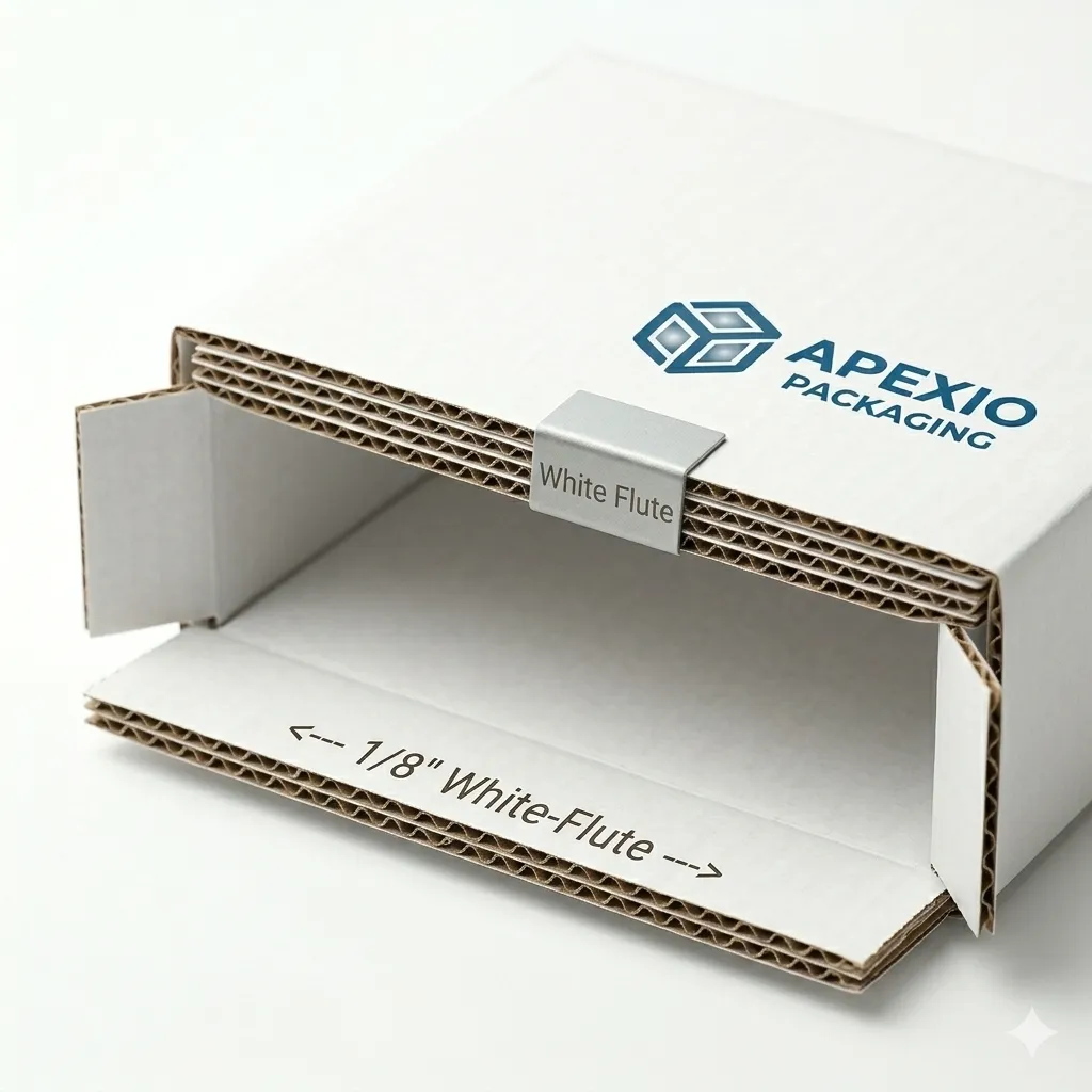 Corrugated White Kraft